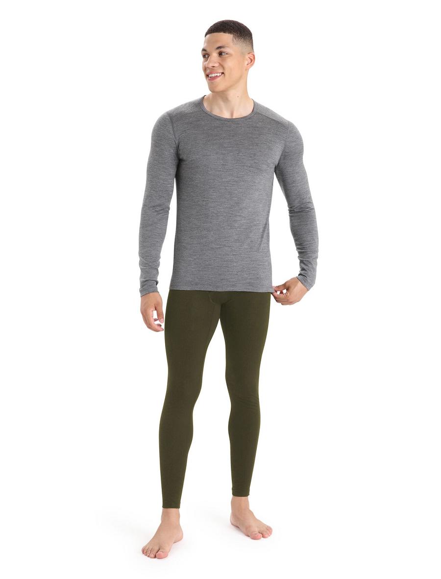 Loden Icebreaker Merino 200 Oasis with Fly Men's Leggings | AU 1131EBCX